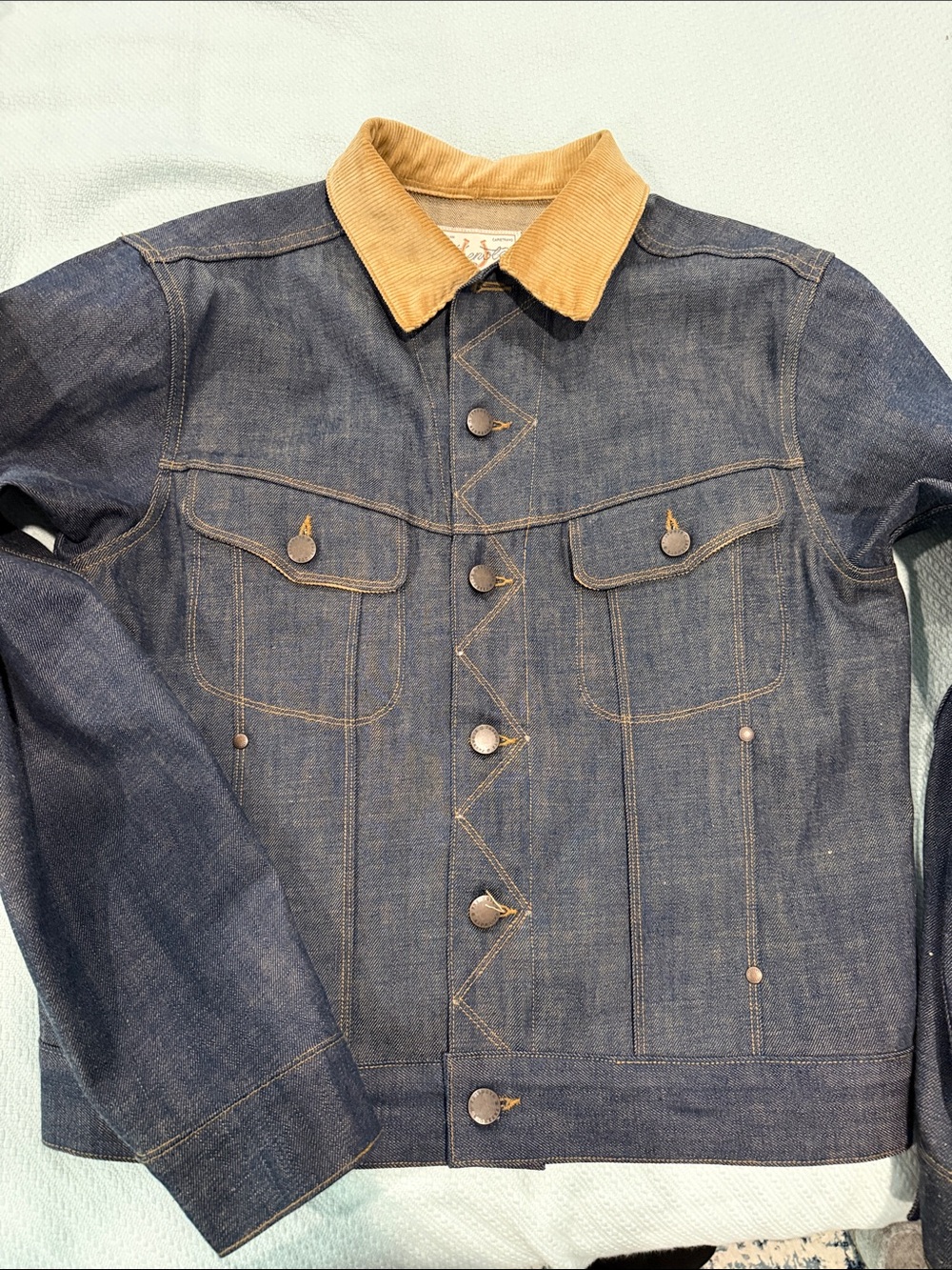 Freenote Cloth High Low Denim Jacket Men's Medium